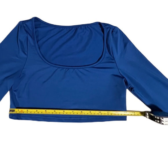 NWOT Royal blue women’s petite SHEIN crop top size S - Picture 4 of 7
